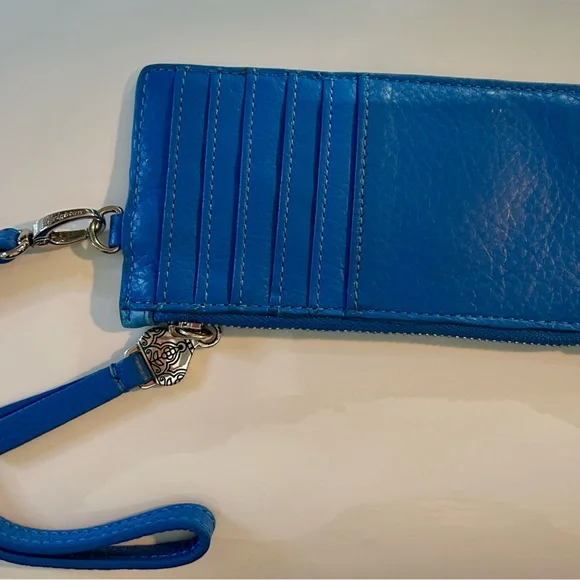 Brighton Blue Leather Card Pouch - Picture 2 of 2